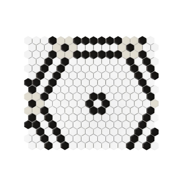 DOUBLEHEX BLACK MATT MOZAIKA DUNIN 40