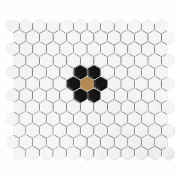 DAISY BLACK MATT MOZAIKA DUNIN 30 x 26 cm
