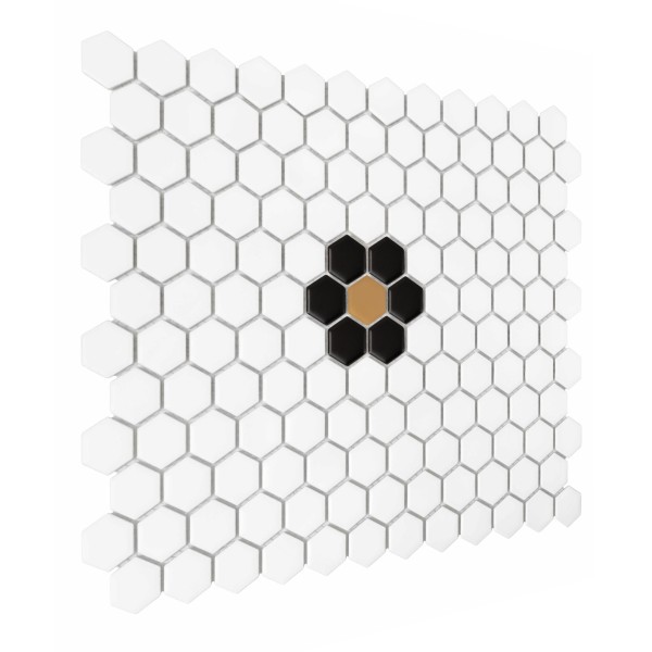 DAISY BLACK MATT MOZAIKA DUNIN 30 x 26 cm