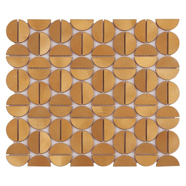 ALLUMI TABS BRASS GOLD MOZAIKA DUNIN 35 x 29