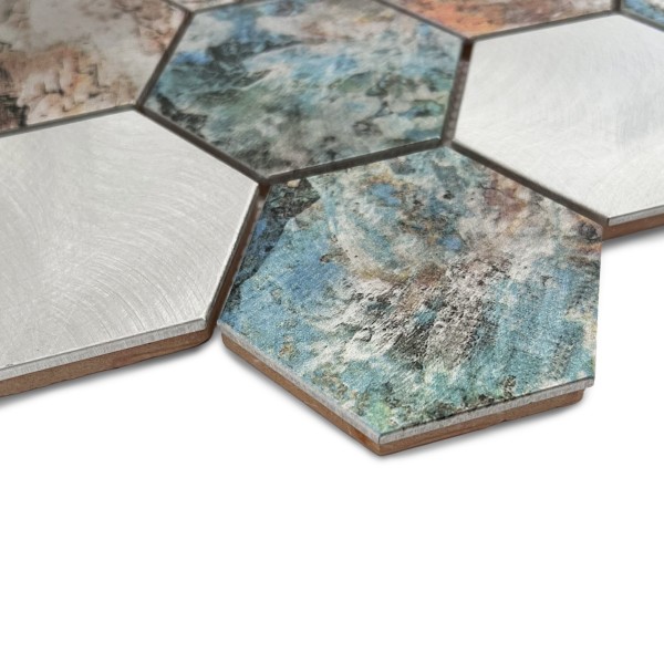 ALLUMI HEXAGON PATINA 73 MOZAIKA DUNIN 26 x 30 cm