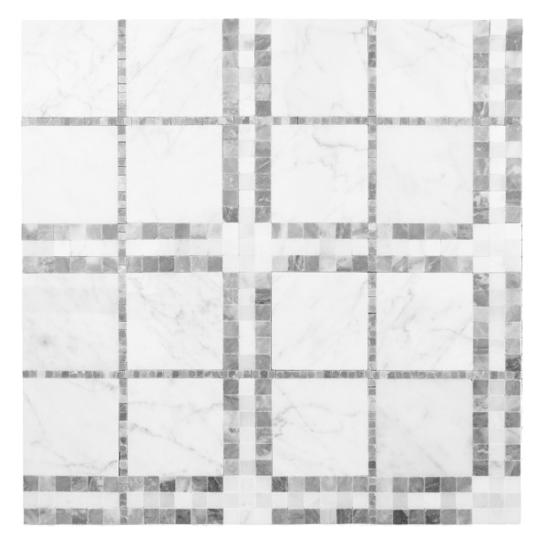 CARRARA TARTAN MOZAIKA DUNIN 31 x 31 x 1 cm