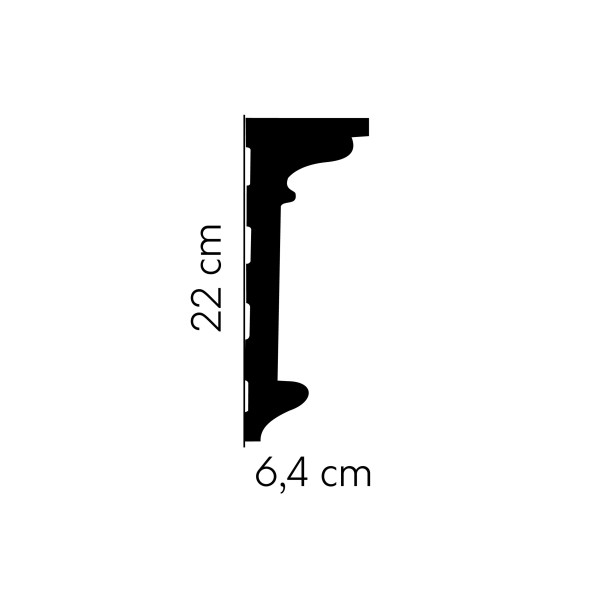 Listwa ścienna Mardom MDD315 6,6 × 22 × 200 cm