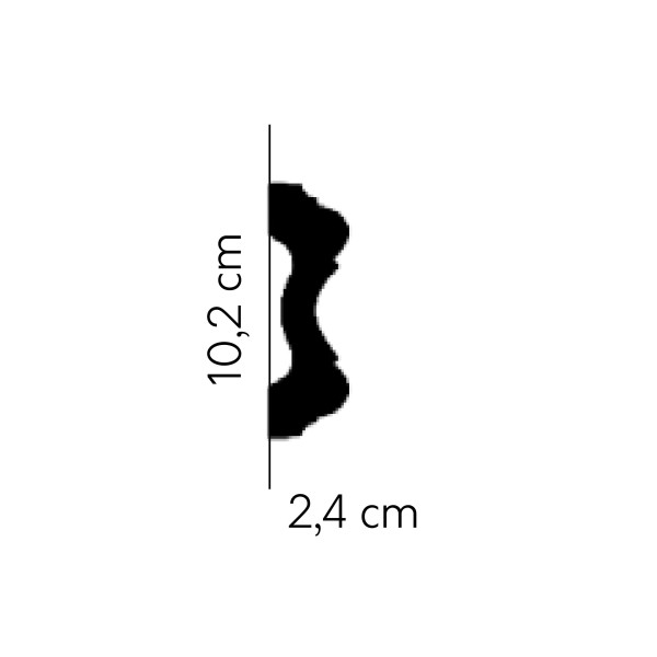 Listwa ścienna Mardom MDD345 2,4 × 10,2 × 200 cm