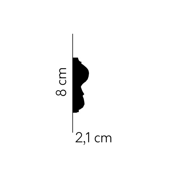 Listwa ścienna Mardom MDD338 2,1 × 8 × 200 cm