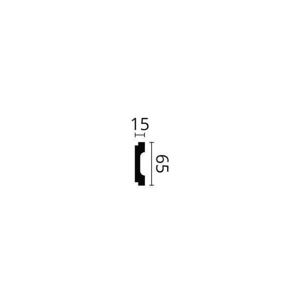 Listwa ścienna NMC WD1 1,5 × 6,5 × 200 cm
