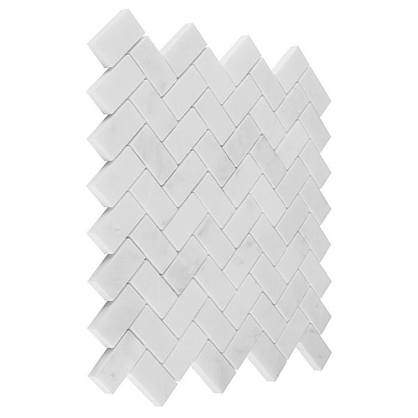 Mozaika Dunin Eastern White Herringbone 48 28,5 × 30,5 cm