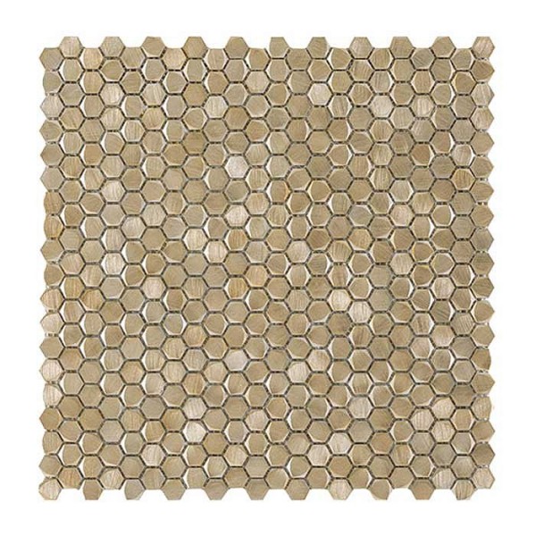 Mozaika Dunin Allumi Gold Hexagon 14 30 × 30 cm